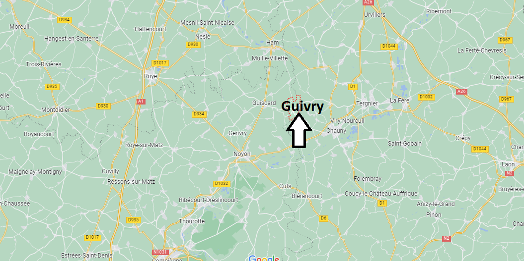 Où se situe Guivry (02300)