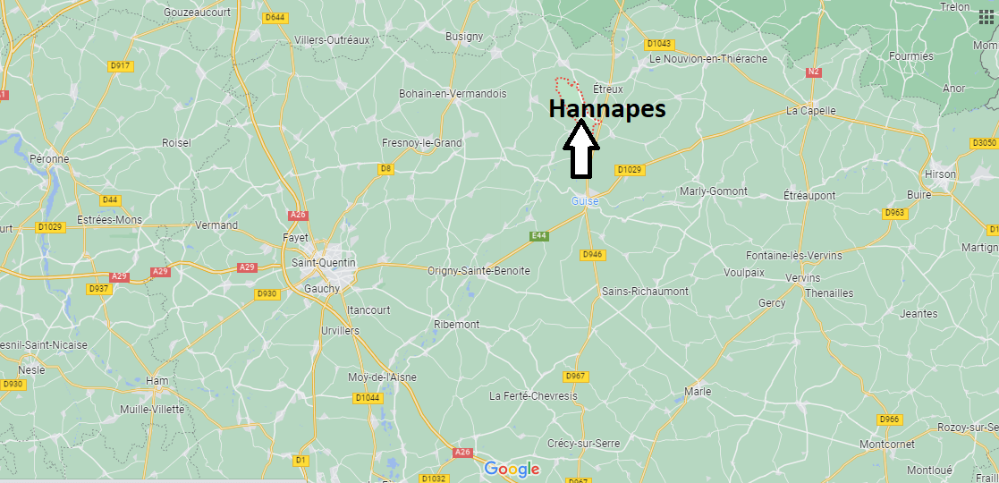 Où se situe Hannapes (02510)