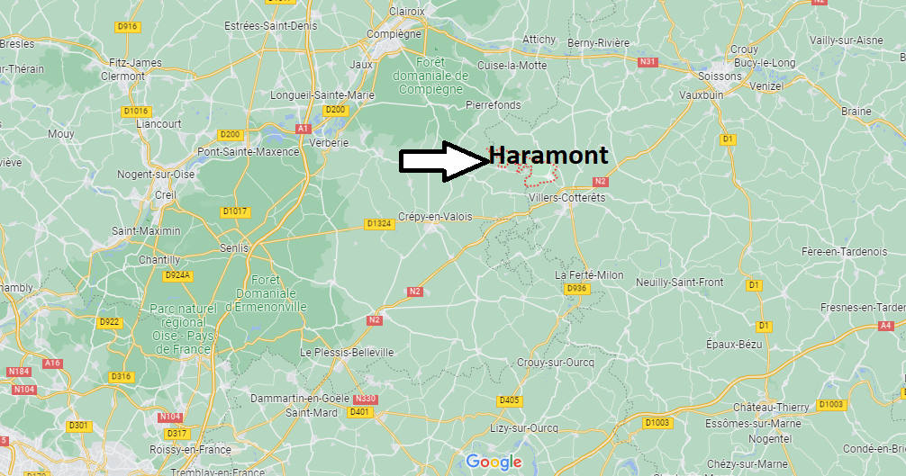 Où se situe Haramont (02600)