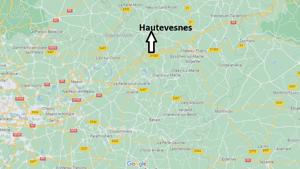 Où se situe Hautevesnes (02810)