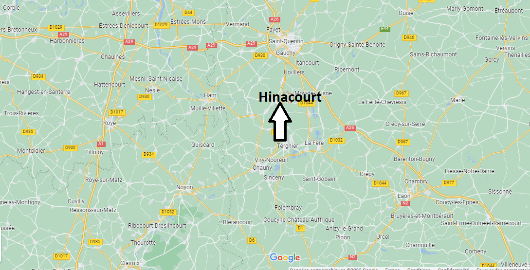 Où se situe Hinacourt (02440)