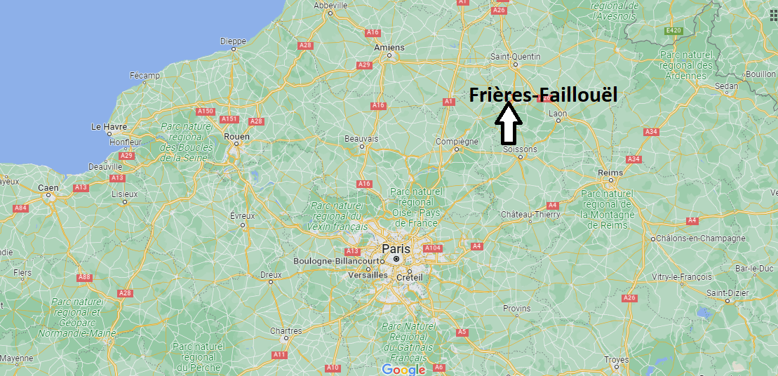 Où se trouve Frières-Faillouël