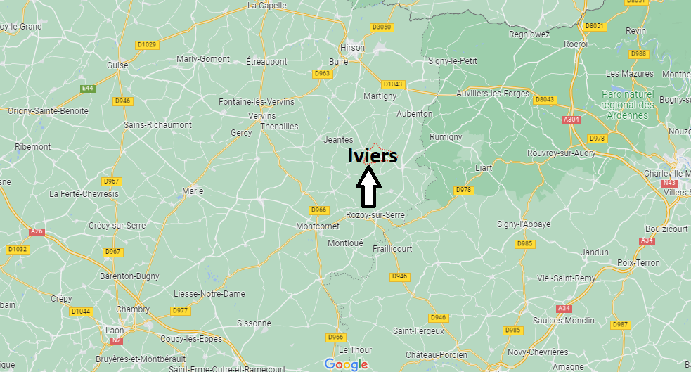 Où se situe Iviers (02360)