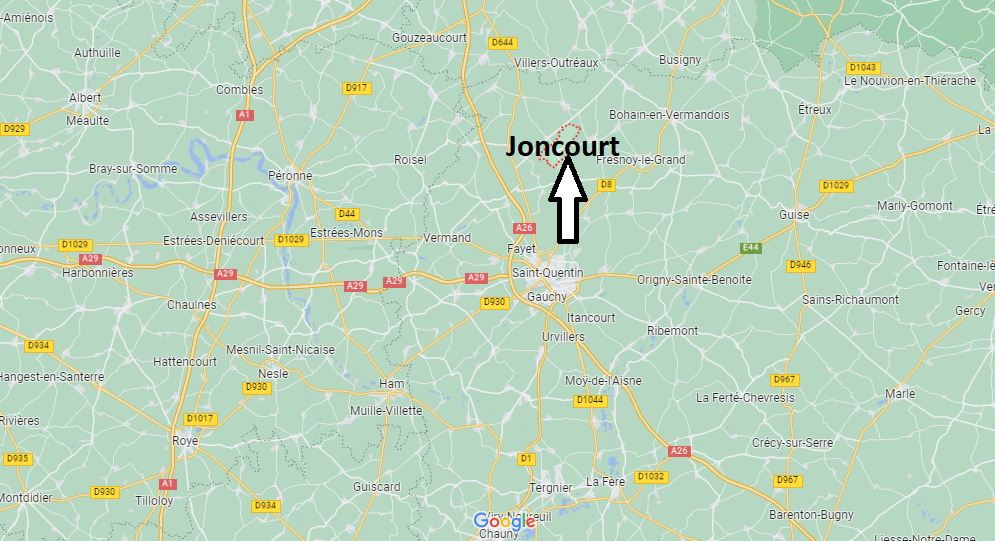 Où se situe Joncourt (02420)