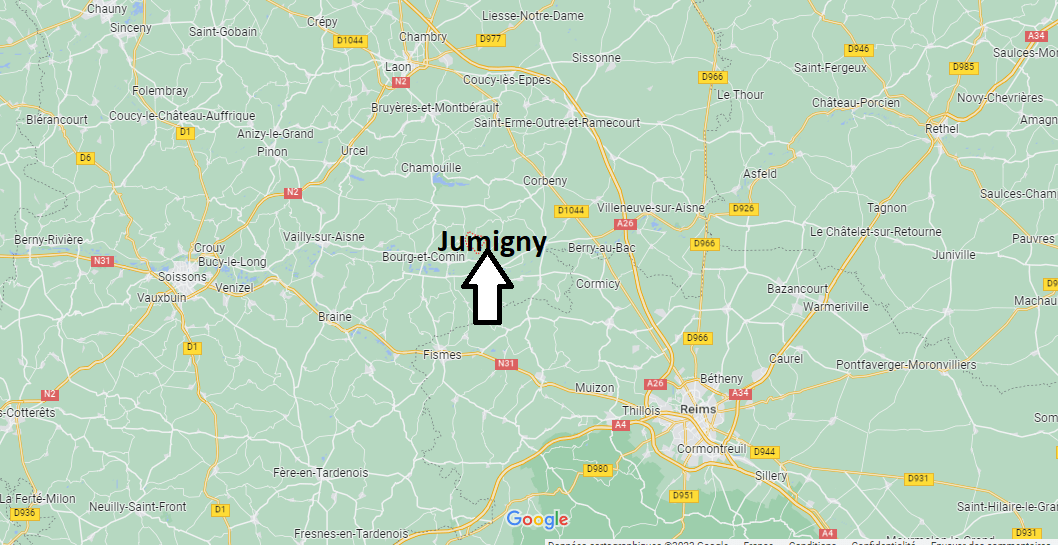 Où se situe Jumigny (02160)