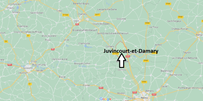 Où se trouve Juvincourt-et-Damary? Où se situe Juvincourt-et-Damary ...