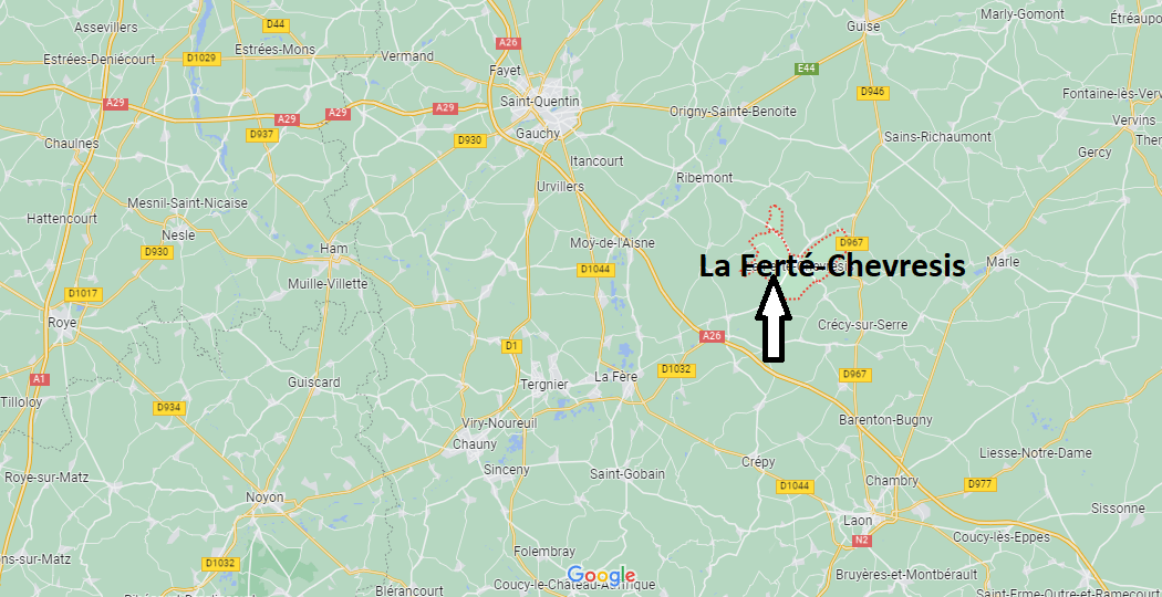 Où se situe La Ferté-Chevresis (02270)