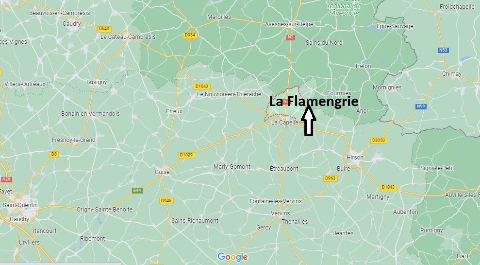 Où se situe La Flamengrie (02260)