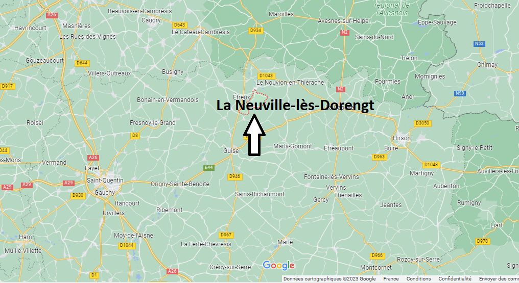 Où se situe La Neuville-lès-Dorengt (02450)