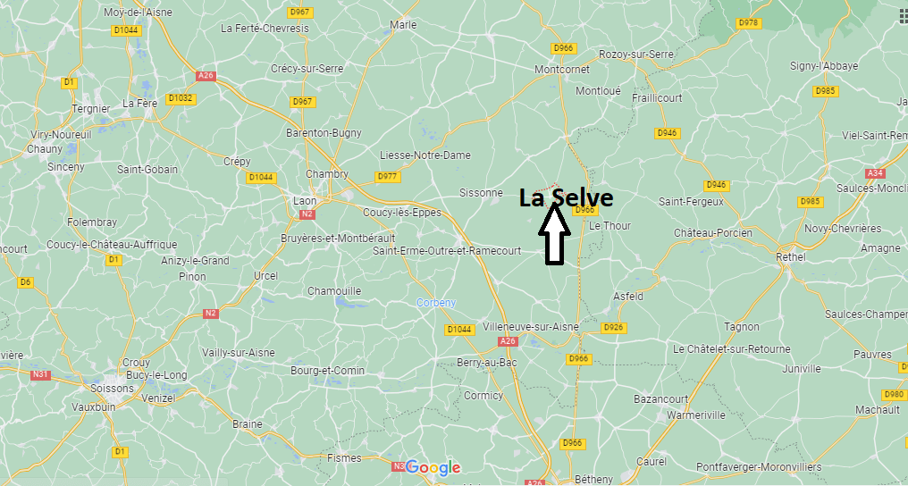 Où se situe La Selve (02150)