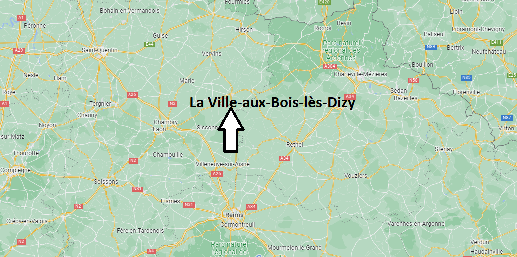 Où se situe La Ville-aux-Bois-lès-Dizy (02340)