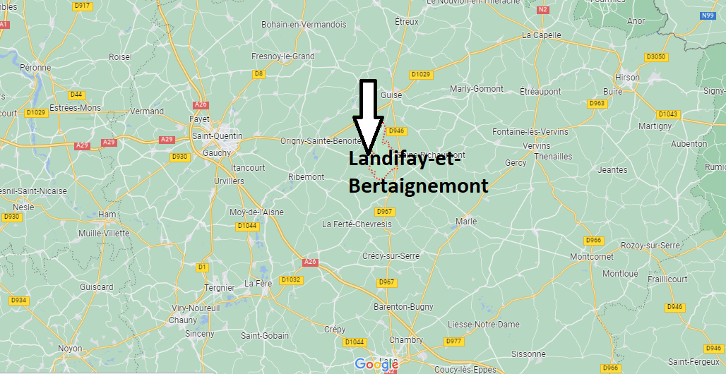 Où se situe Landifay-et-Bertaignemont (02120)