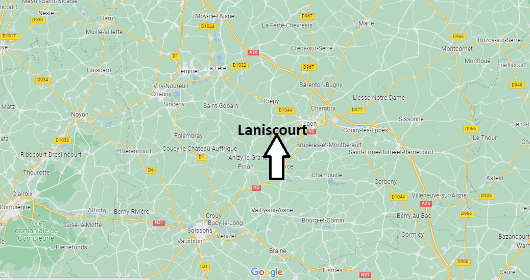 Où se situe Laniscourt (02000)