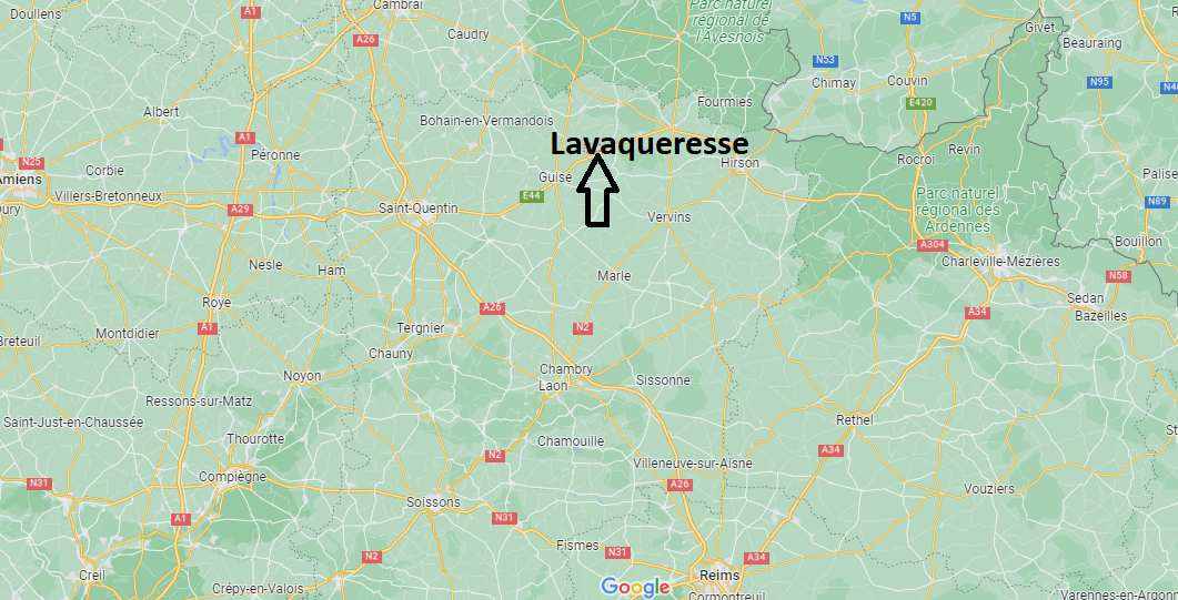 Où se situe Lavaqueresse (02450)