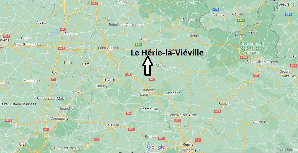 Où se situe Le Hérie-la-Viéville (02120)