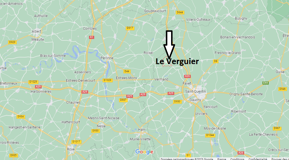 Où se situe Le Verguier (02490)
