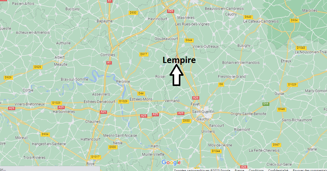 Où se situe Lempire (02420)