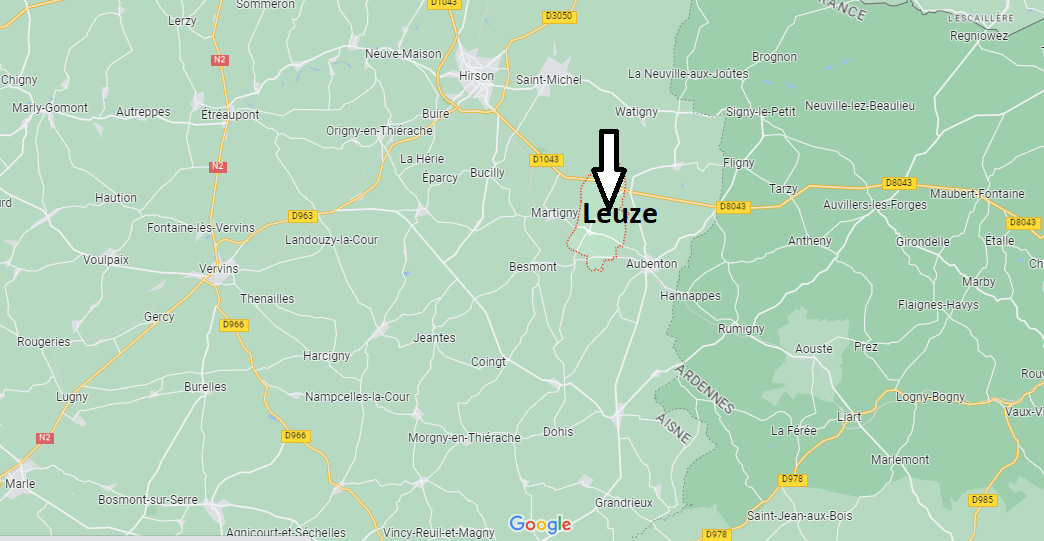 Où se situe Leuze (02500)