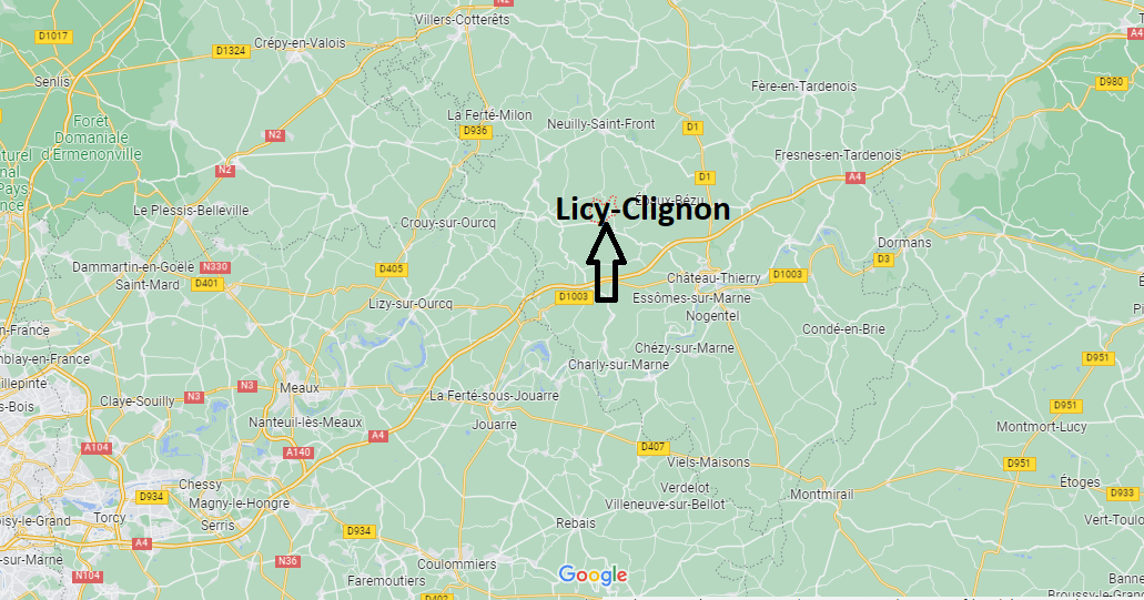 Où se situe Licy-Clignon (02810)