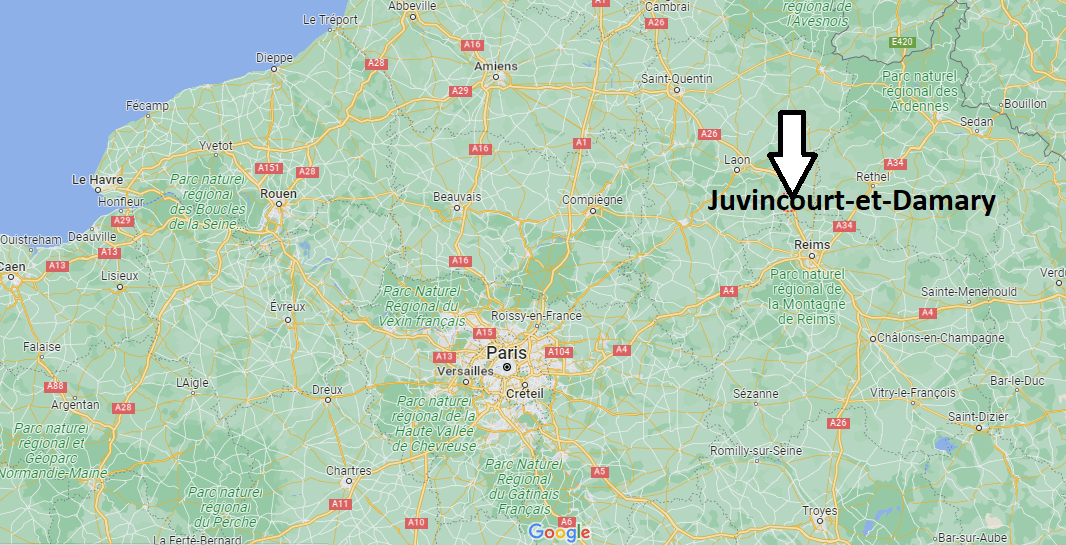 Où se trouve Juvincourt-et-Damary