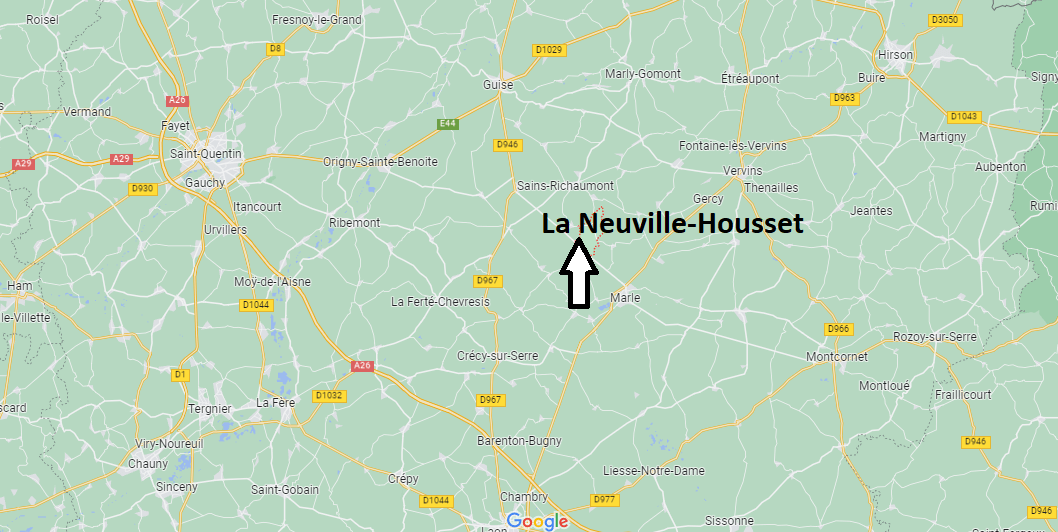 Où se situe La Neuville-Housset (02250)