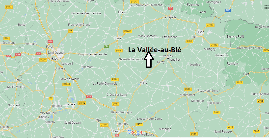 Où se situe La Vallée-au-Blé (02140)