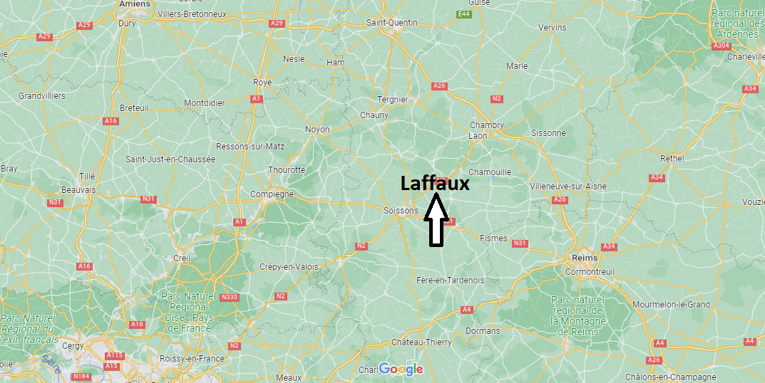 Où se situe Laffaux (02880)