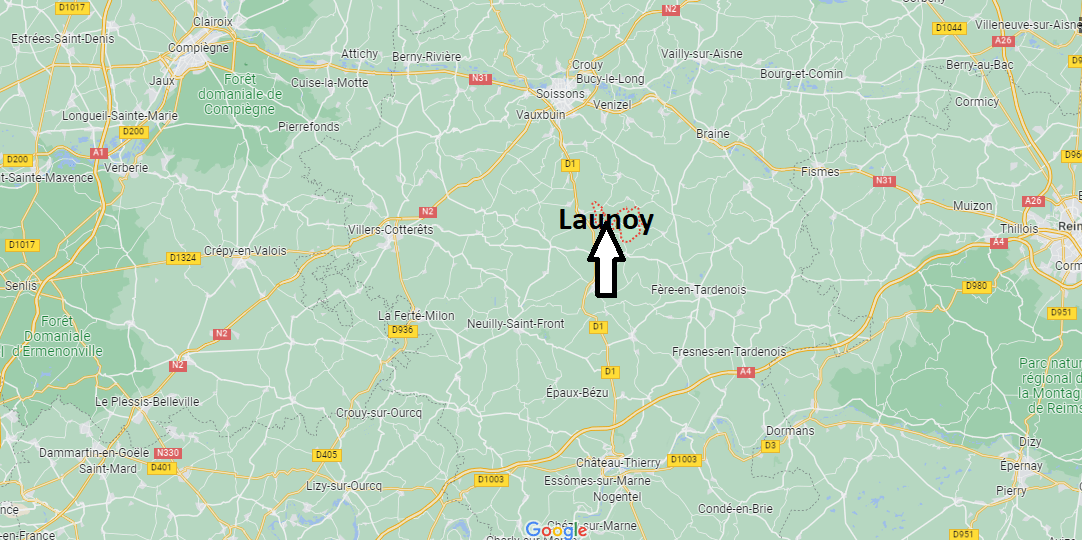 Où se situe Launoy (02210)
