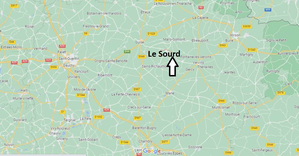Où se situe Le Sourd (02140)
