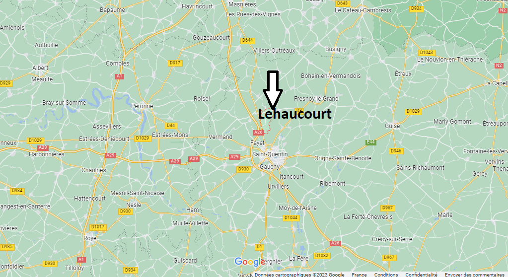 Où se situe Lehaucourt (02420)