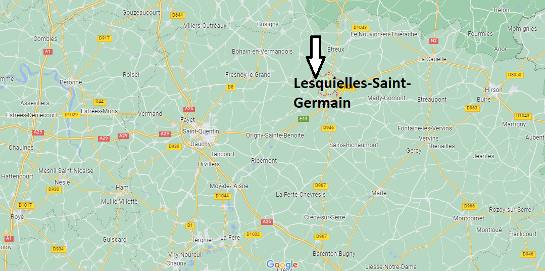 Où se situe Lesquielles-Saint-Germain (02120)