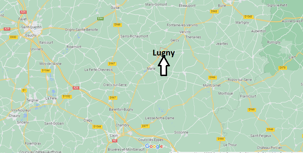 Où se situe Lugny (02140)