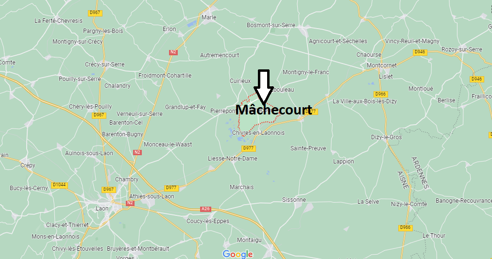 Où se situe Mâchecourt (02350)