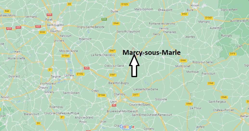 Où se situe Marcy-sous-Marle (02250)