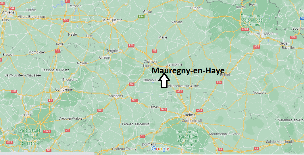 Où se situe Mauregny-en-Haye (02820)