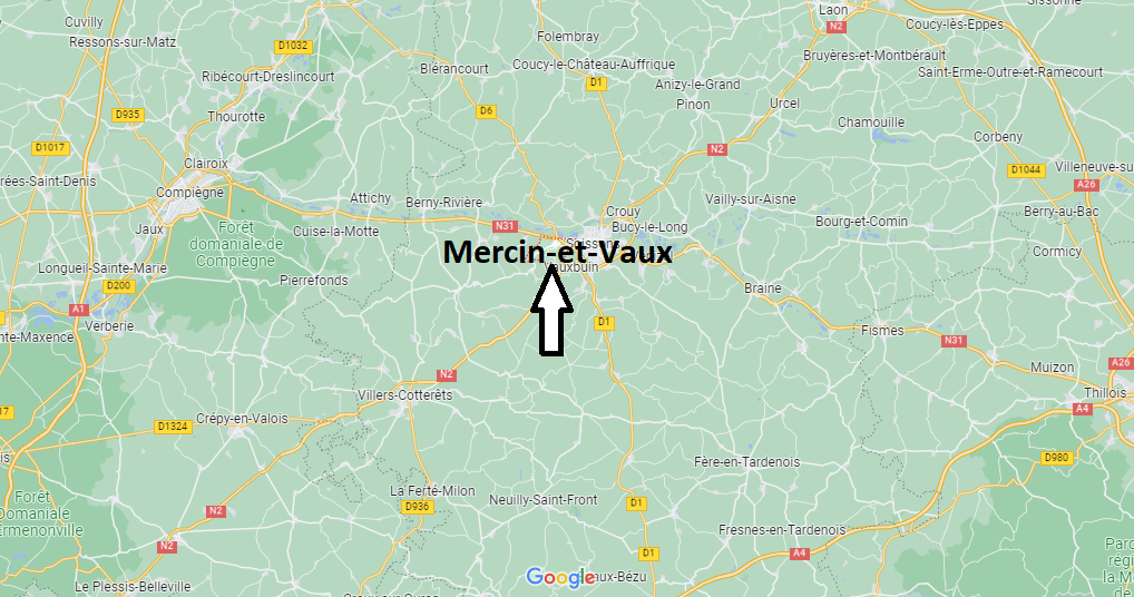 Où se situe Mercin-et-Vaux (02200)