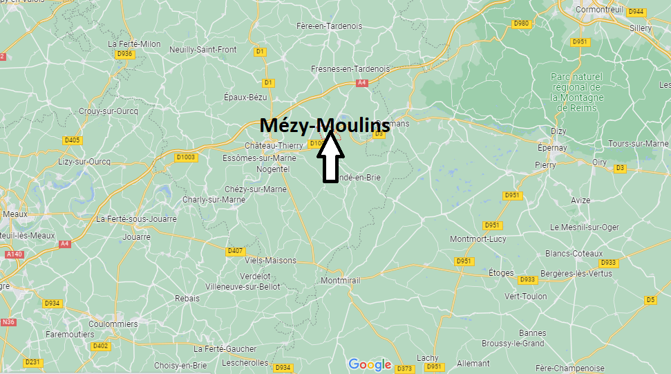 Où se situe Mézy-Moulins (02650)