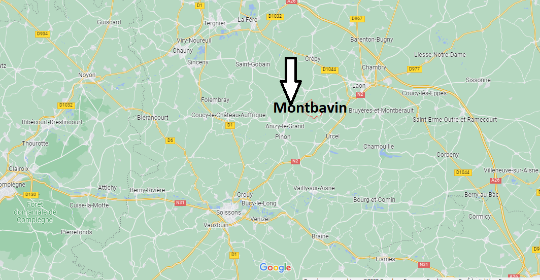 Où se situe Montbavin (02000)