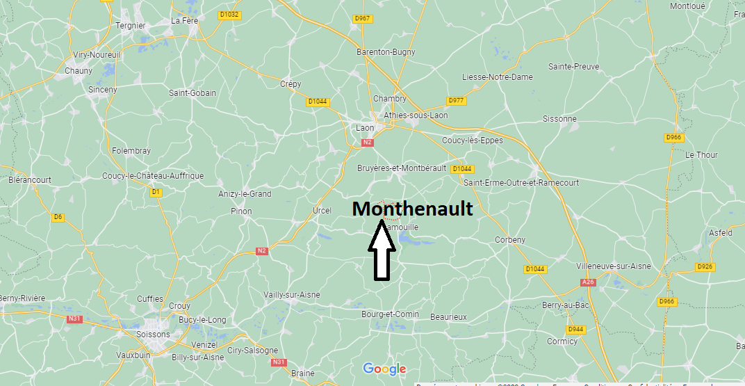 Où se situe Monthenault (02860)