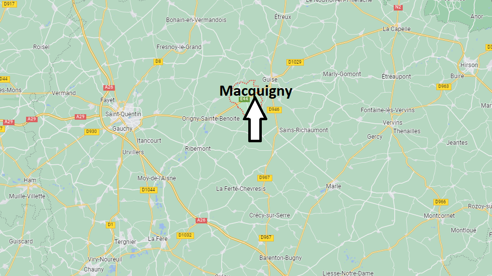 Où se situe Macquigny (02120)
