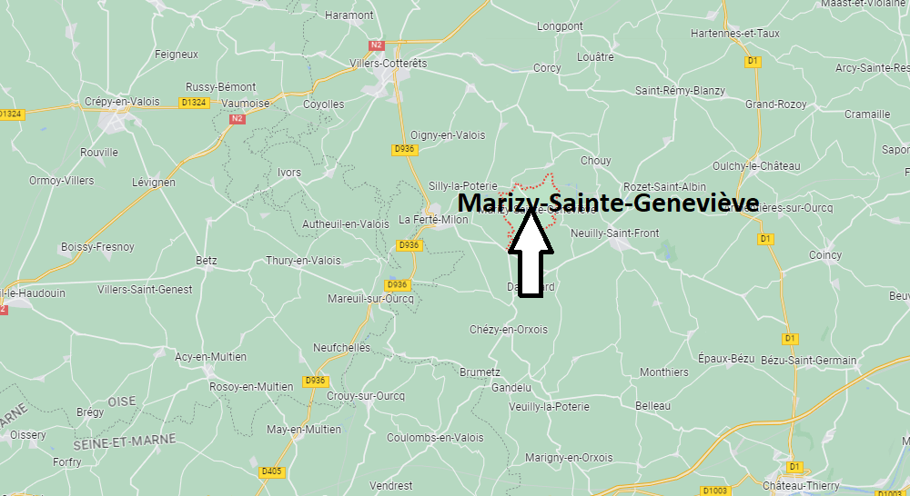 Où se situe Marizy-Sainte-Geneviève (02470)