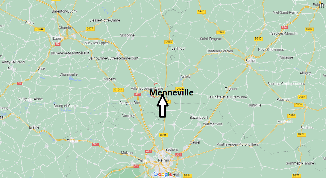 Où se situe Menneville (02190)
