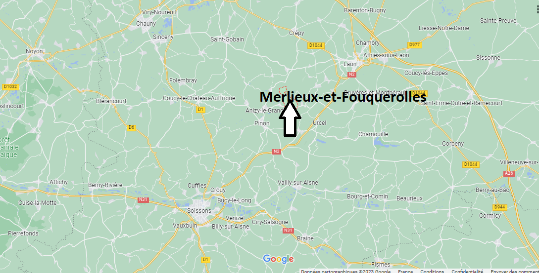 Où se situe Merlieux-et-Fouquerolles (02000)