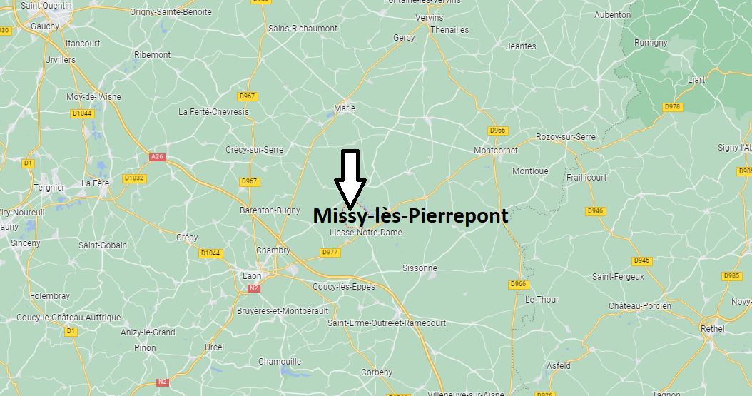 Où se situe Missy-lès-Pierrepont (02350)