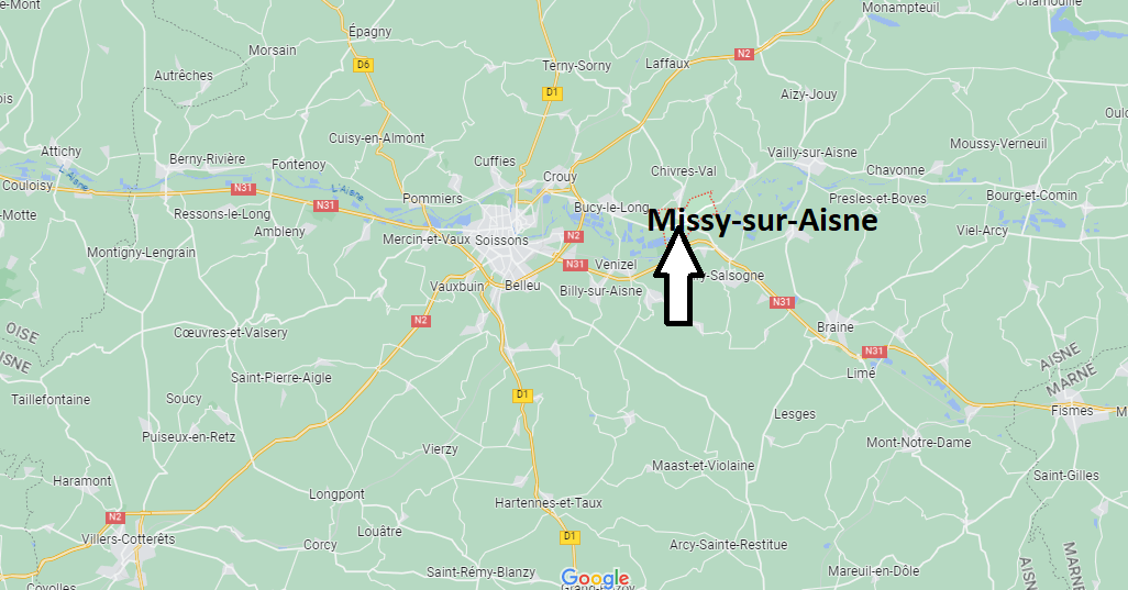 Où se situe Missy-sur-Aisne (02880)