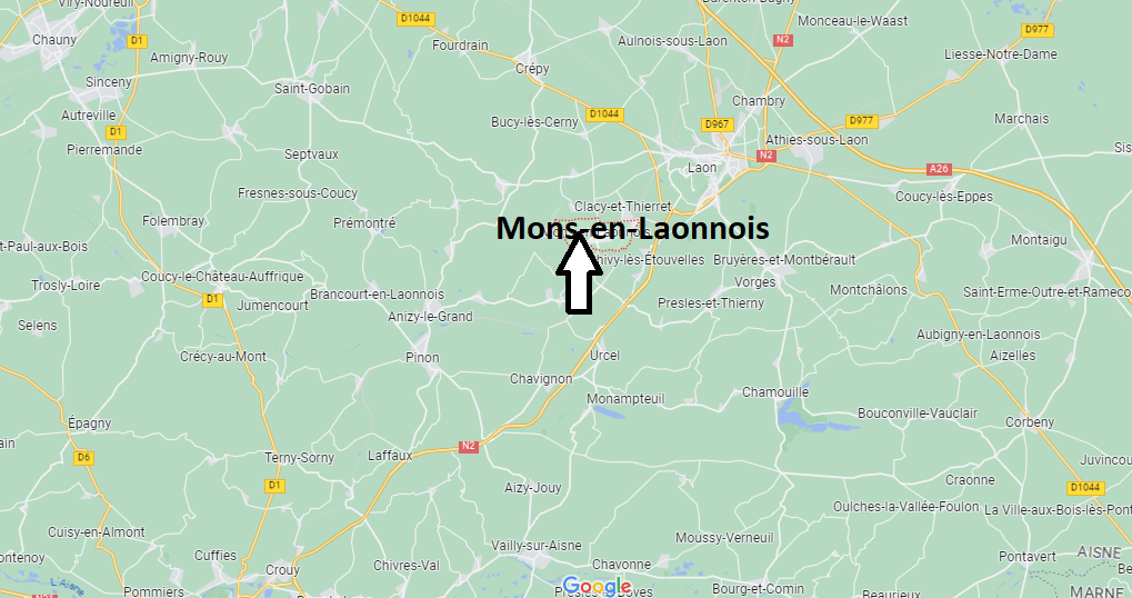 Où se situe Mons-en-Laonnois (02000)