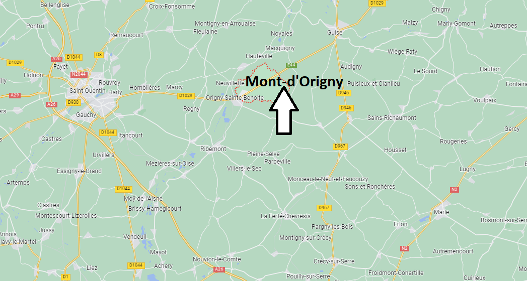 Où se situe Mont-d'Origny (02390)