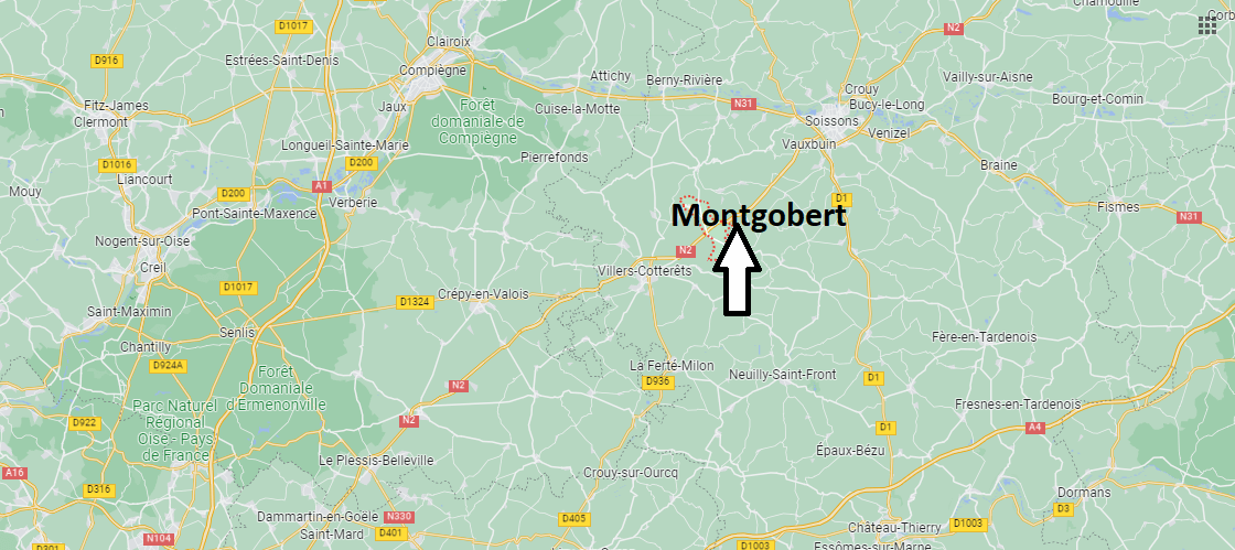 Où se situe Montgobert (02600)