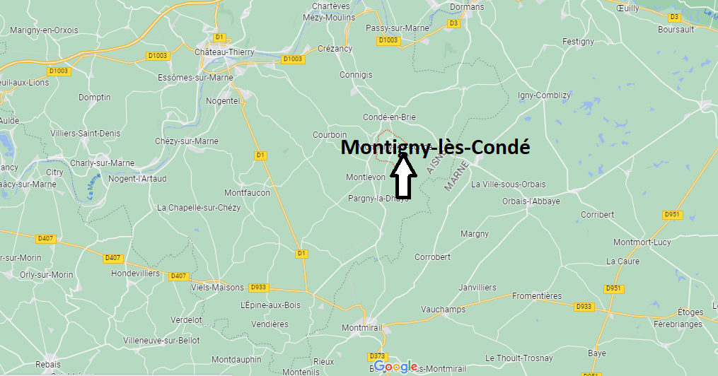 Où se situe Montigny-lès-Condé (02330)