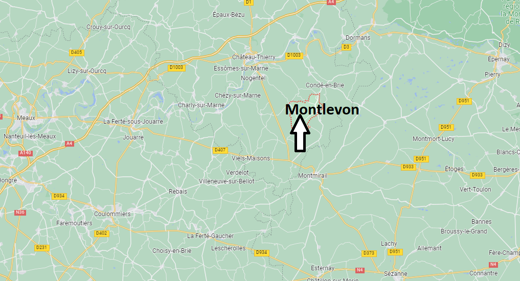 Où se situe Montlevon (02330)